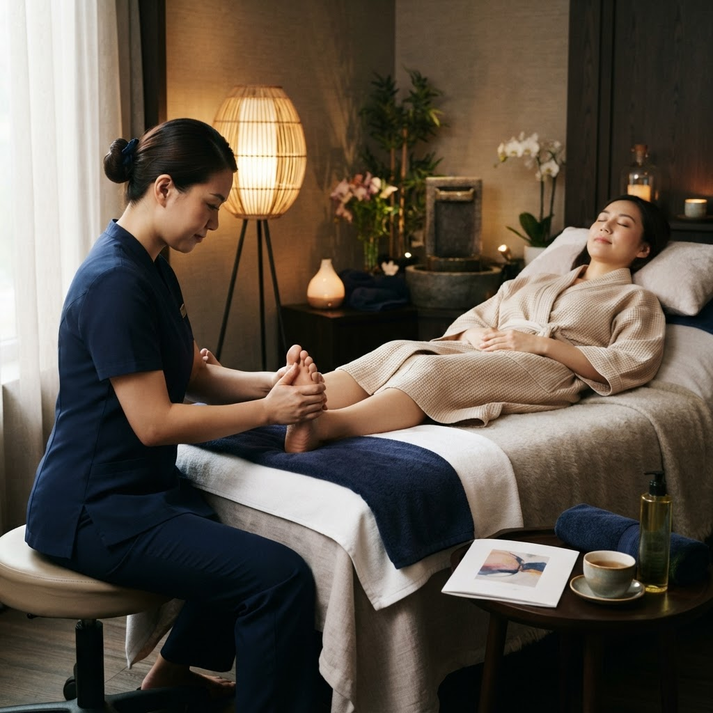 Foot Reflexology treatment at V Spa